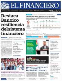 Portada de El Financiero (México)