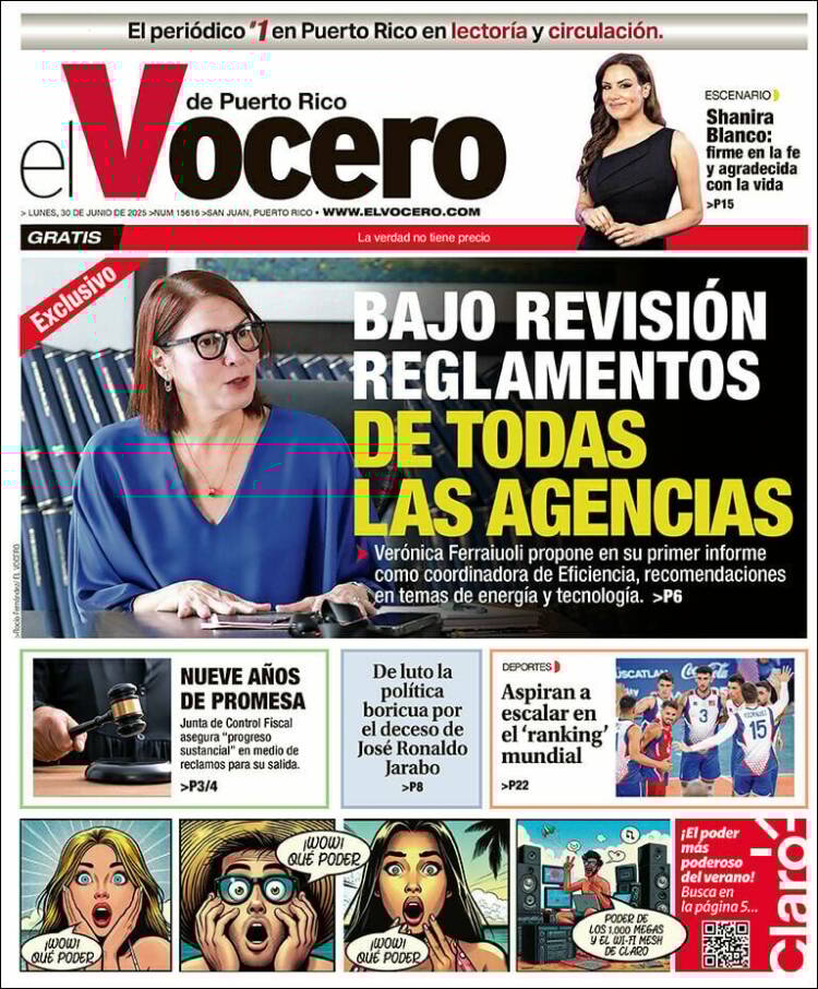 Portada de Vocero (Puerto Rico)