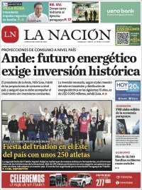 Portada de La Nación (Paraguay)