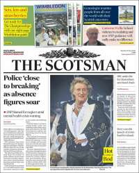 Portada de The Scotsman (Reino Unido)