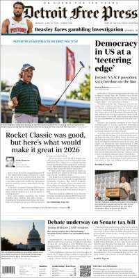 Portada de Detroit Free Press (USA)