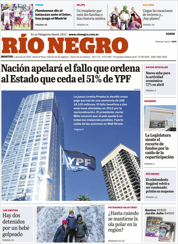 Portada de Rio Negro (Argentina)