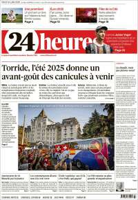 Portada de 24 Heures (Suisse)