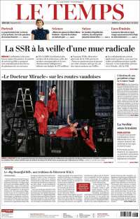 Portada de Le Matin (Suisse)
