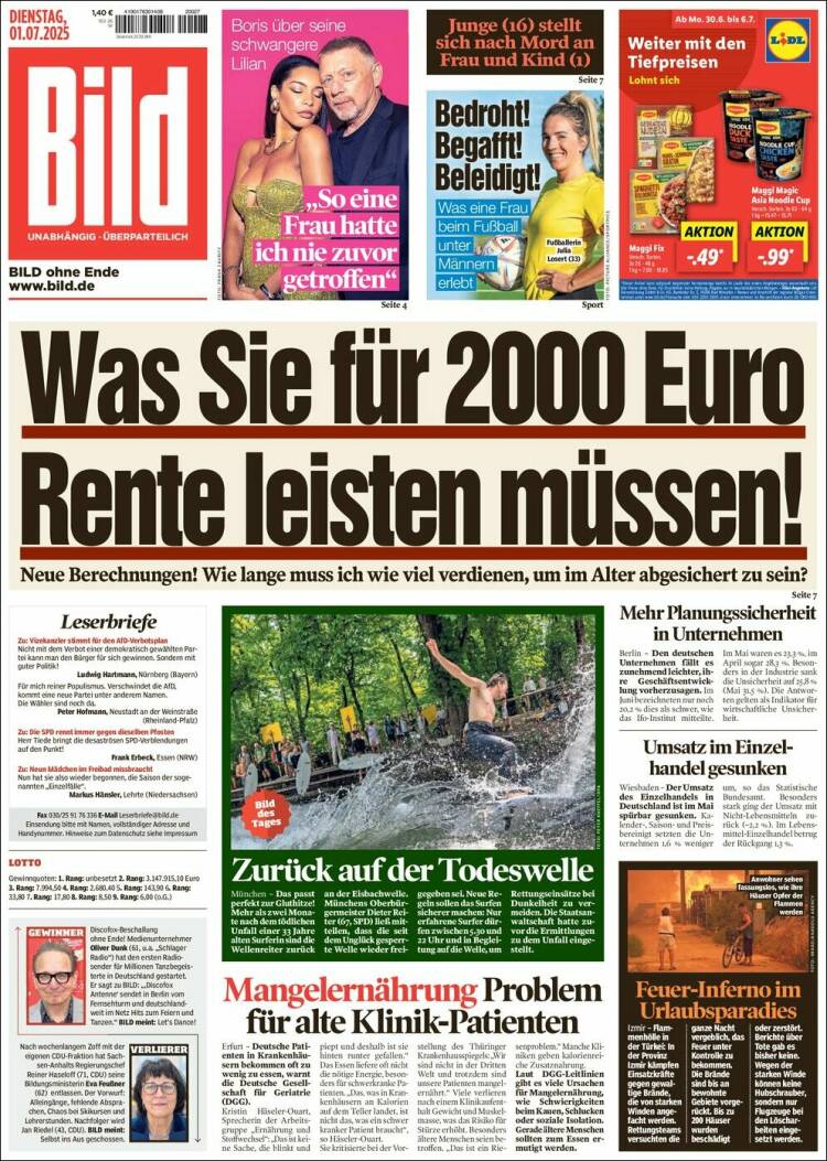 Portada de Bild (Alemania)