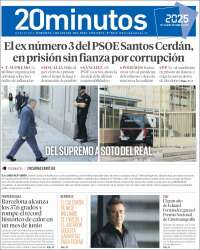 Portada de 20 Minutos - Barcelona (Espagne)