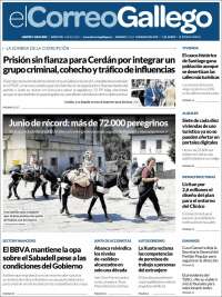 Portada de El Correo Gallego (Espagne)