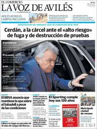 Portada de El Comercio - Avilés (España)