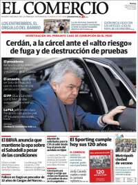 Portada de El Comercio - Gijón (España)