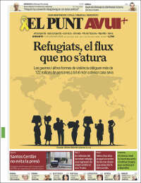 Portada de El Punt Avui - Girona (Espagne)