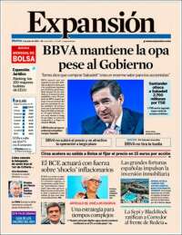 Portada de Expansión (España)