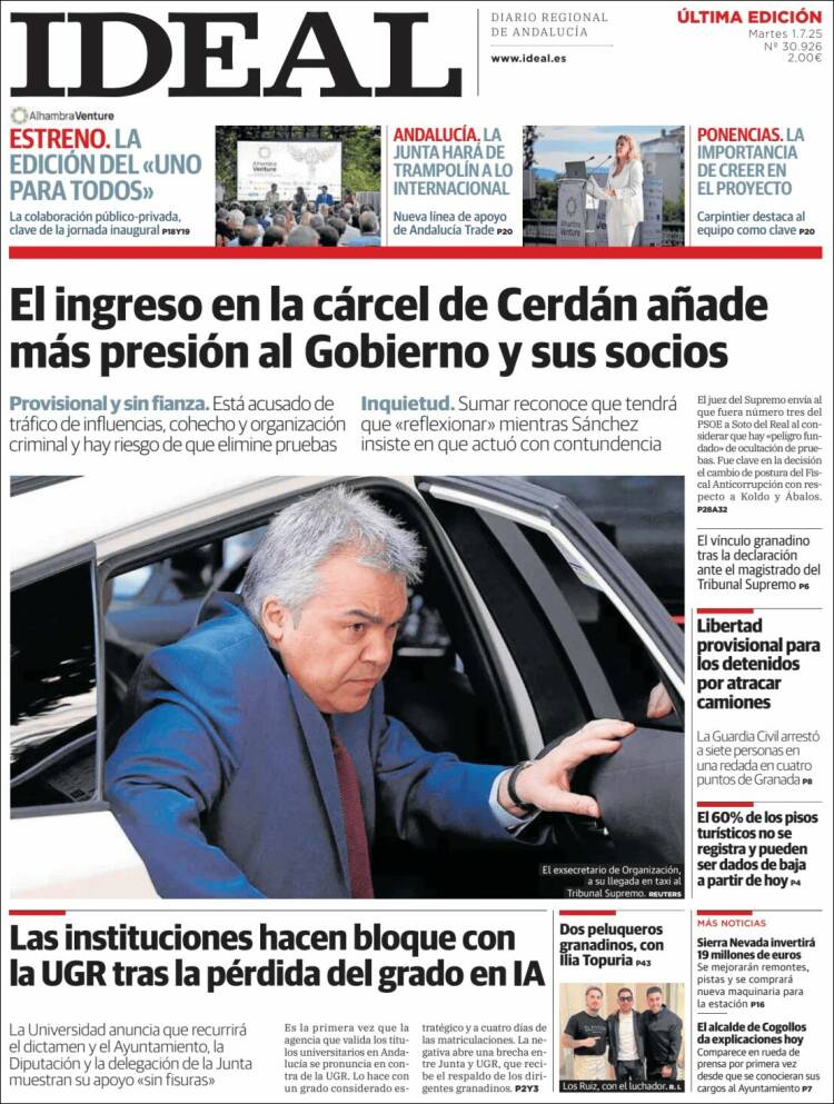 Portada de Ideal (España)