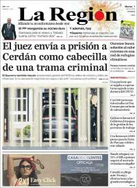 Portada de La Región de Ourense (Espagne)