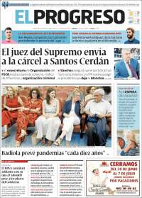 Portada de El Progreso (Espagne)