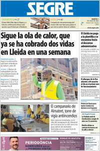 Portada de Segre  (España)