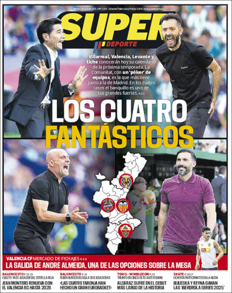 Portada de Superdeporte (Espagne)