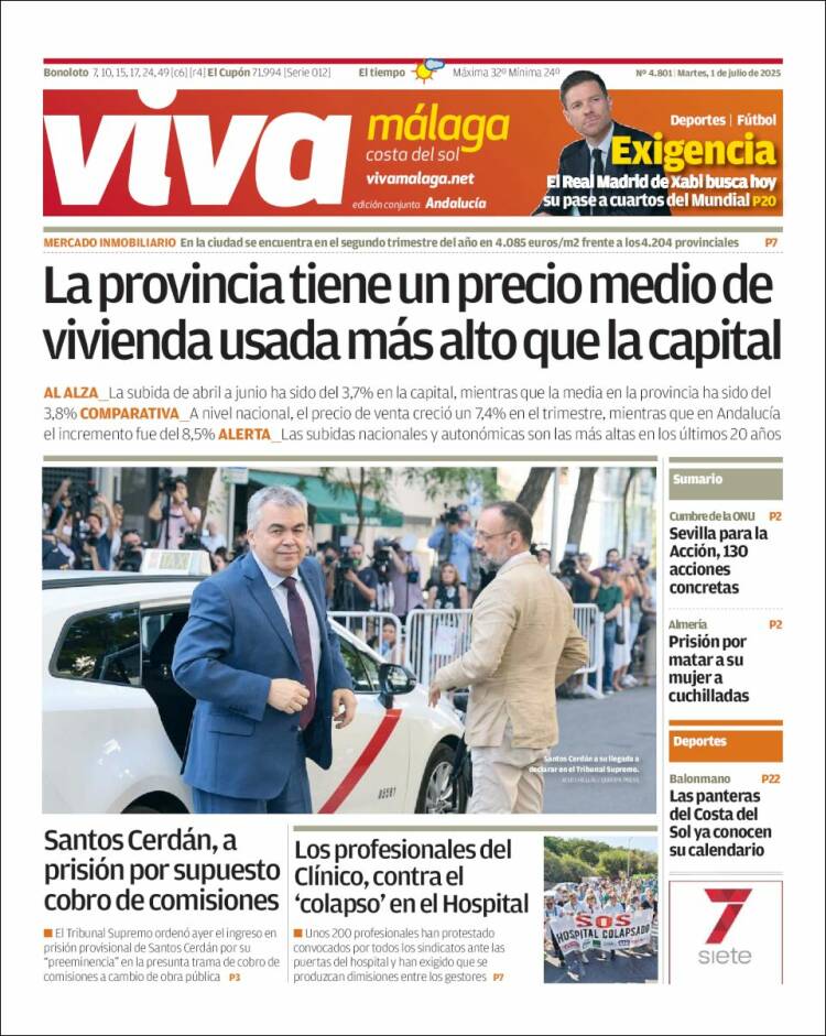 Portada de Viva Málaga (España)