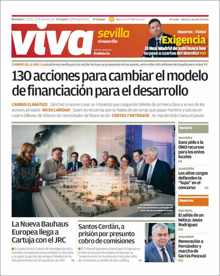 Portada de Viva Sevilla (España)