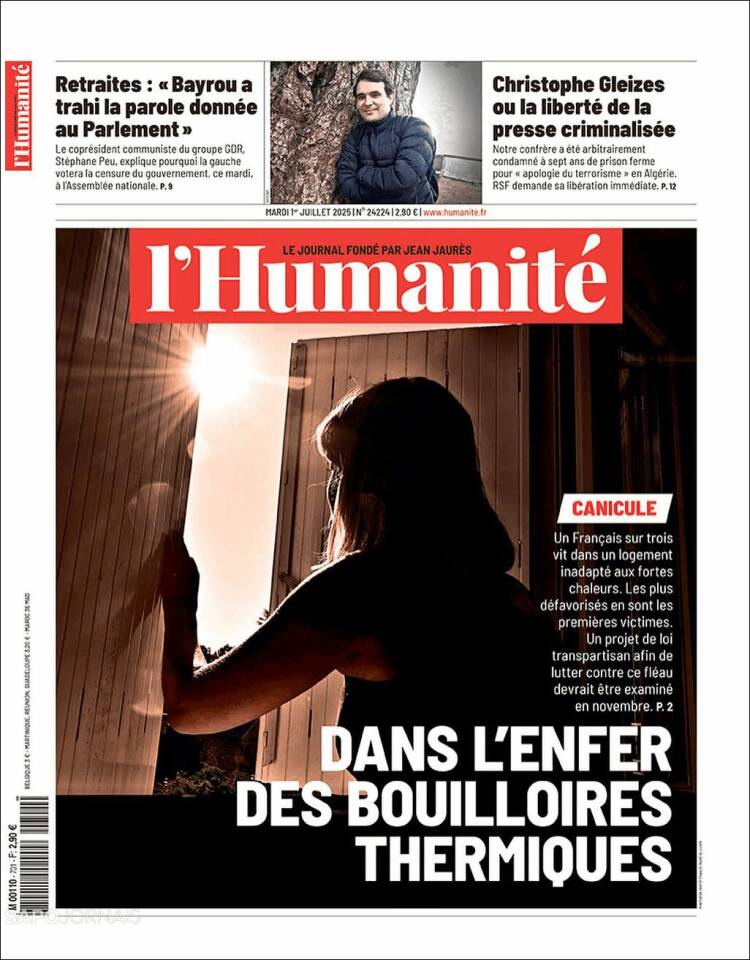 Portada de l'Humanite (France)