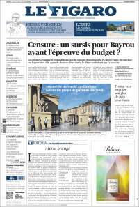 Portada de Le Figaro (France)