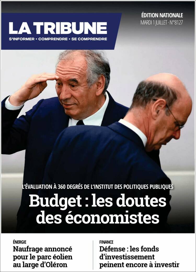 Portada de La Tribune (Francia)