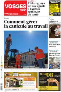 Portada de Vosges Matin (France)