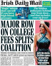 Portada de Irish Daily Mail (Irlanda)