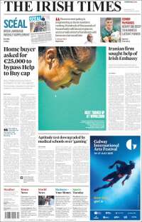 Portada de Irish Times (Irlanda)