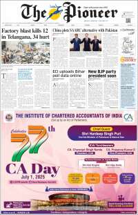 Portada de The Pioneer (India)