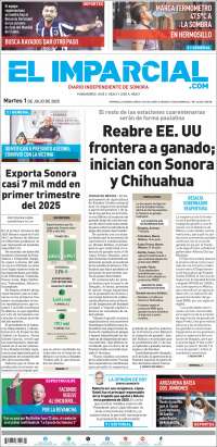 Portada de El Imparcial (Mexique)