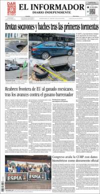 Portada de El Informador (Mexique)