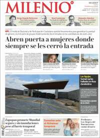 Portada de Milenio - Jalisco (México)