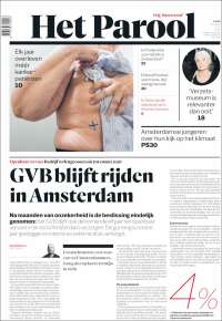 Portada de Het Parool (Pays-Bas)