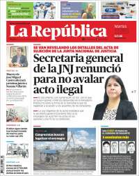 Portada de La Republica (Perú)