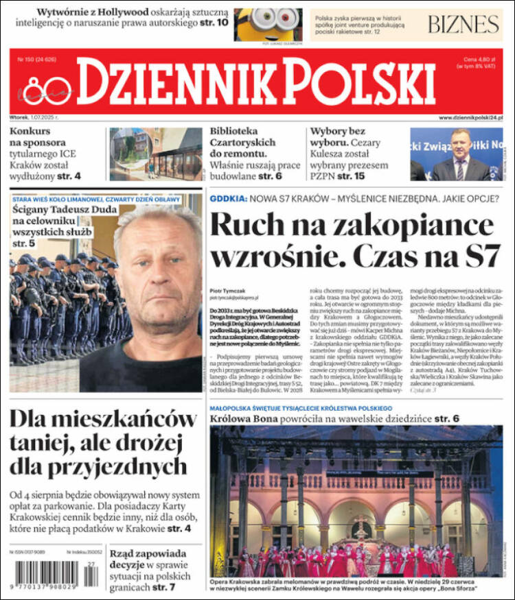 Portada de Dziennik (Polonia)