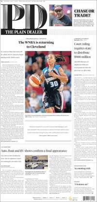 Portada de The Plain Dealer (USA)