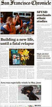 Portada de San Francisco Chronicle (États-Unis)
