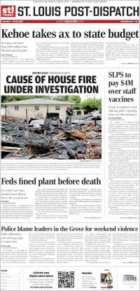 Portada de St. Louis Post-Dispatch (USA)