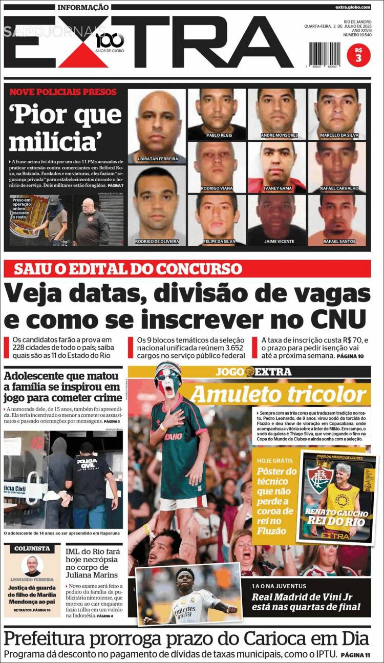 Portada de Extra (Brasil)