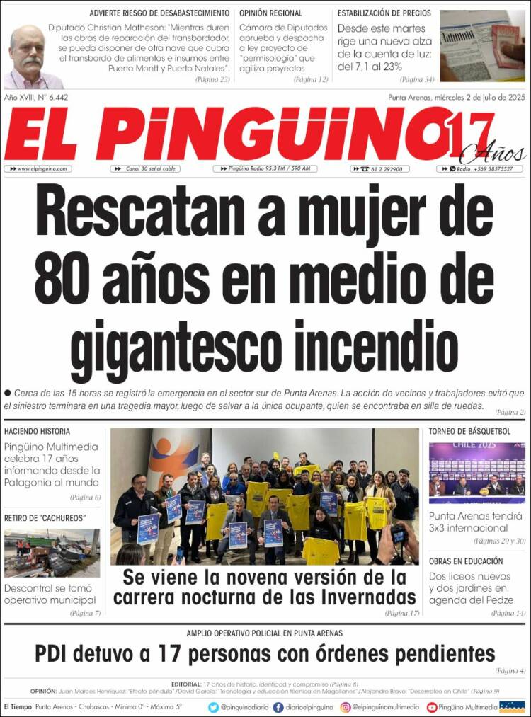 Portada de El Pingüino (Chile)
