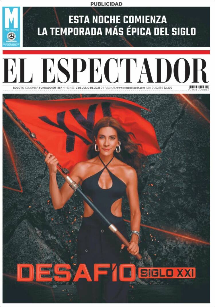 Portada de El Espectador (Colombia)
