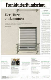 Portada de Frankfurter Rundschau (Allemagne)