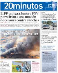 Portada de 20 Minutos - Barcelona (Espagne)