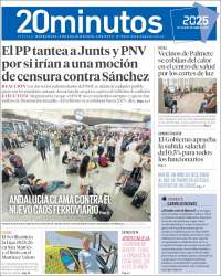 Portada de 20 Minutos - Sevilla (Espagne)