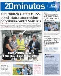 Portada de 20 Minutos - Valencia (Espagne)
