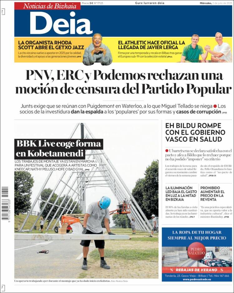 Portada de Deia (España)