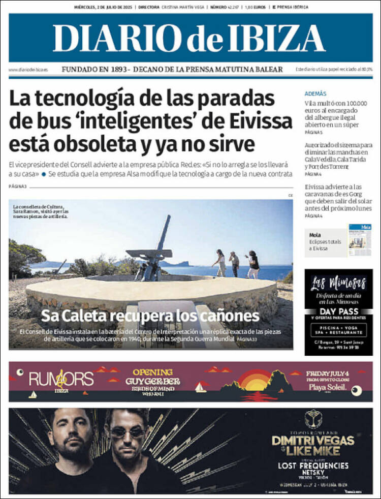Portada de Diario de Ibiza (Spain)
