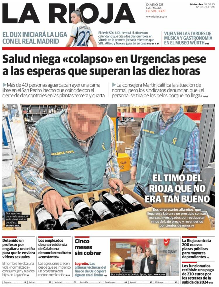 Portada de La Rioja (España)