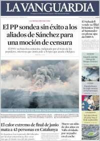 Portada de La Vanguardia (Spain)