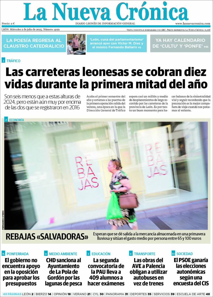 Portada de La Nueva Crónica (España)